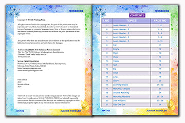 Junior Toddler - Maths Workbook (Play Group)