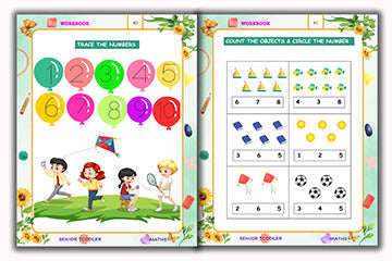 Senior Toddler - Maths Workbook (Pre KG)