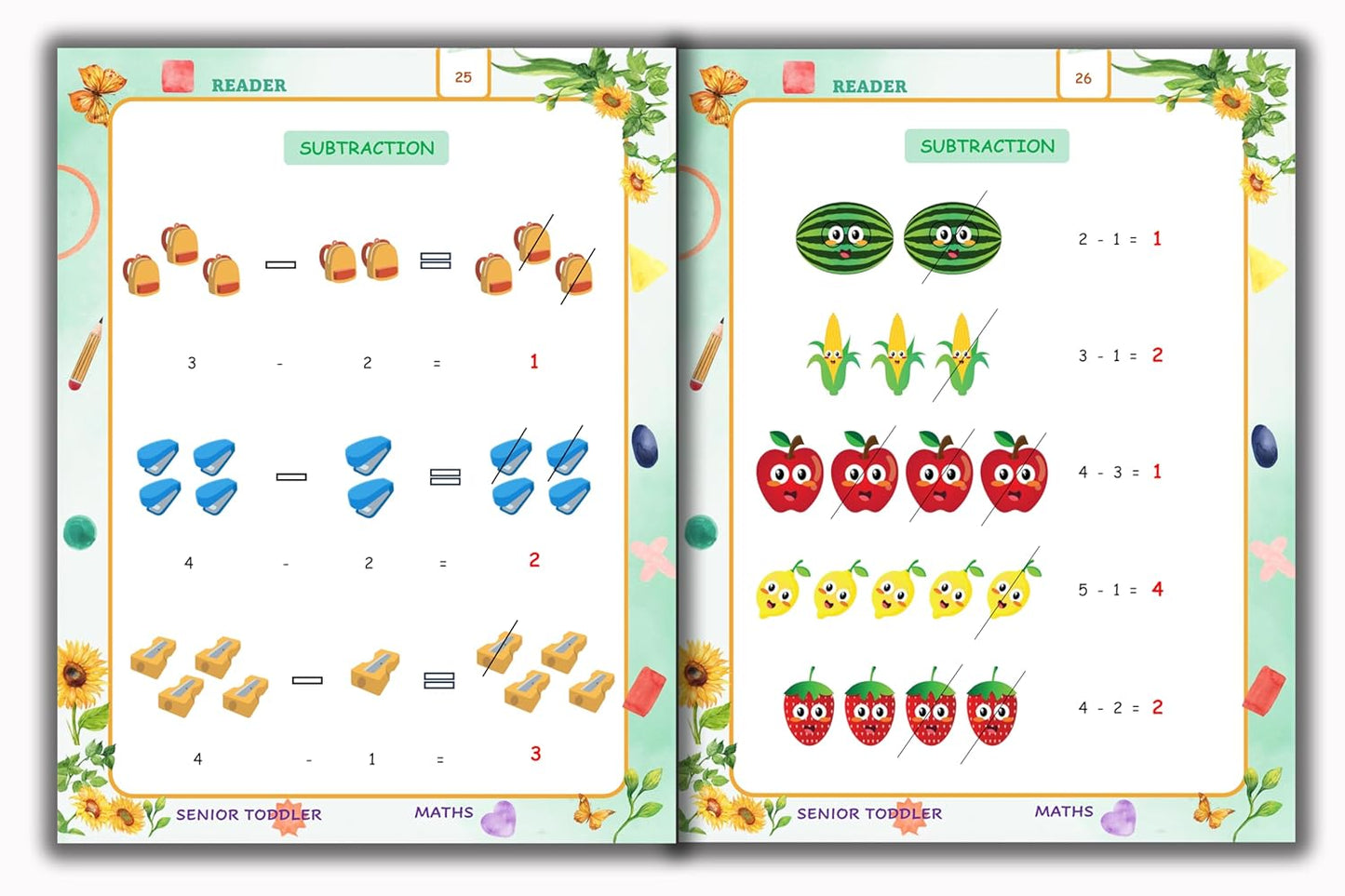 Senior Toddler - Maths Reader (Pre KG)