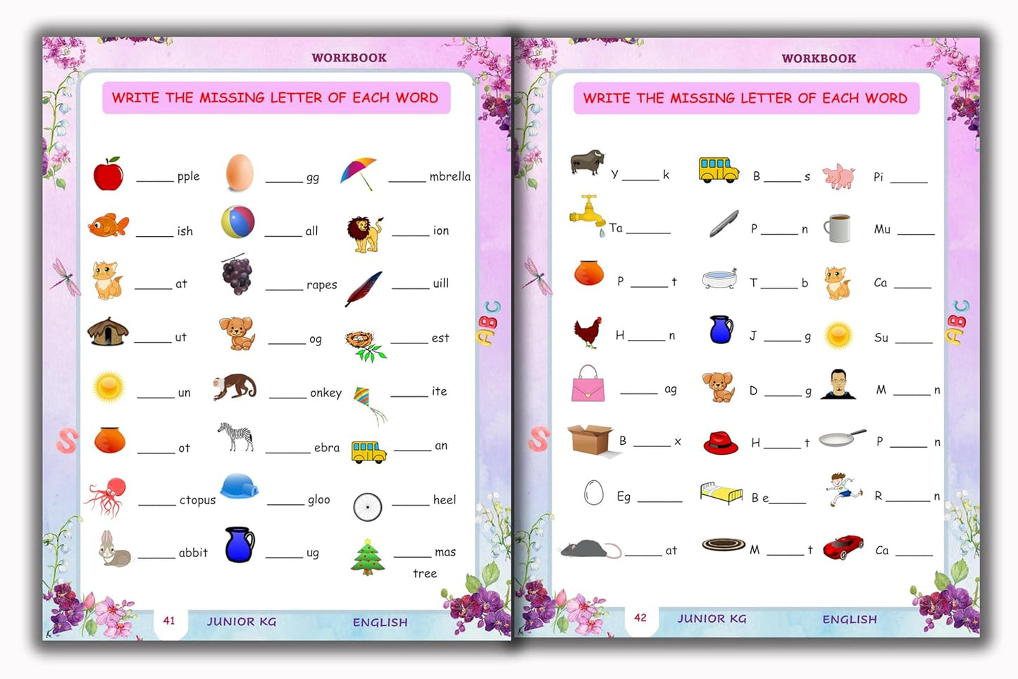 Junior KG - English Workbook