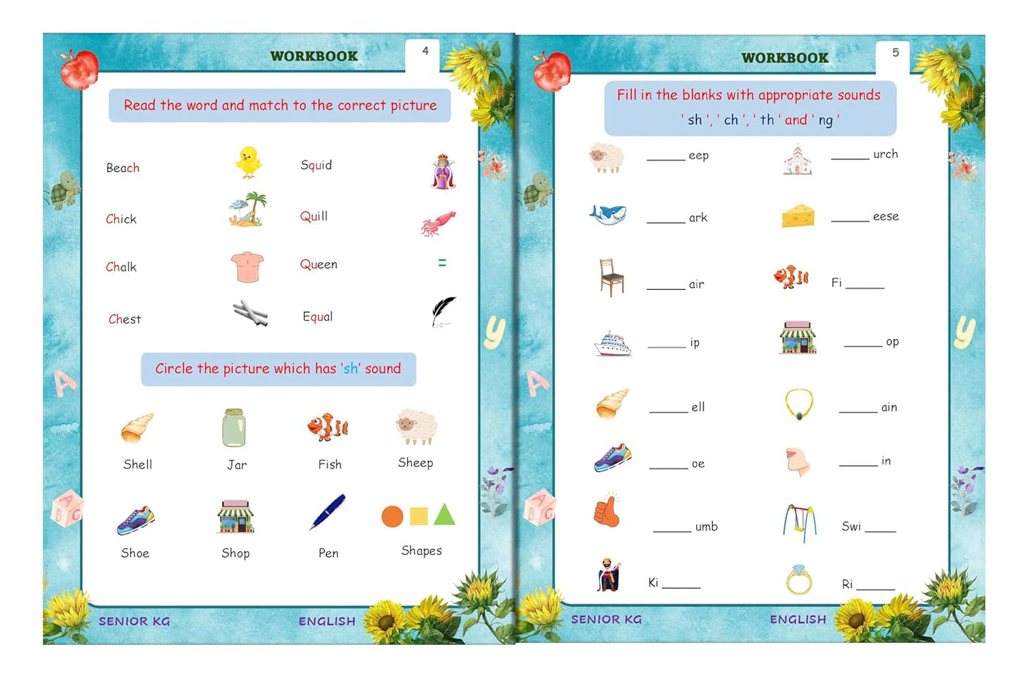 Senior KG - English Workbook