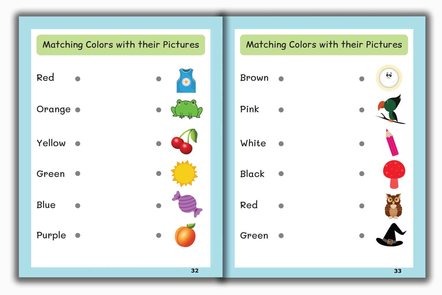 Activity Books Combo 6 - Alphabet Worksheet, Colors, Number Rhymes, Numbers Identification, Positions