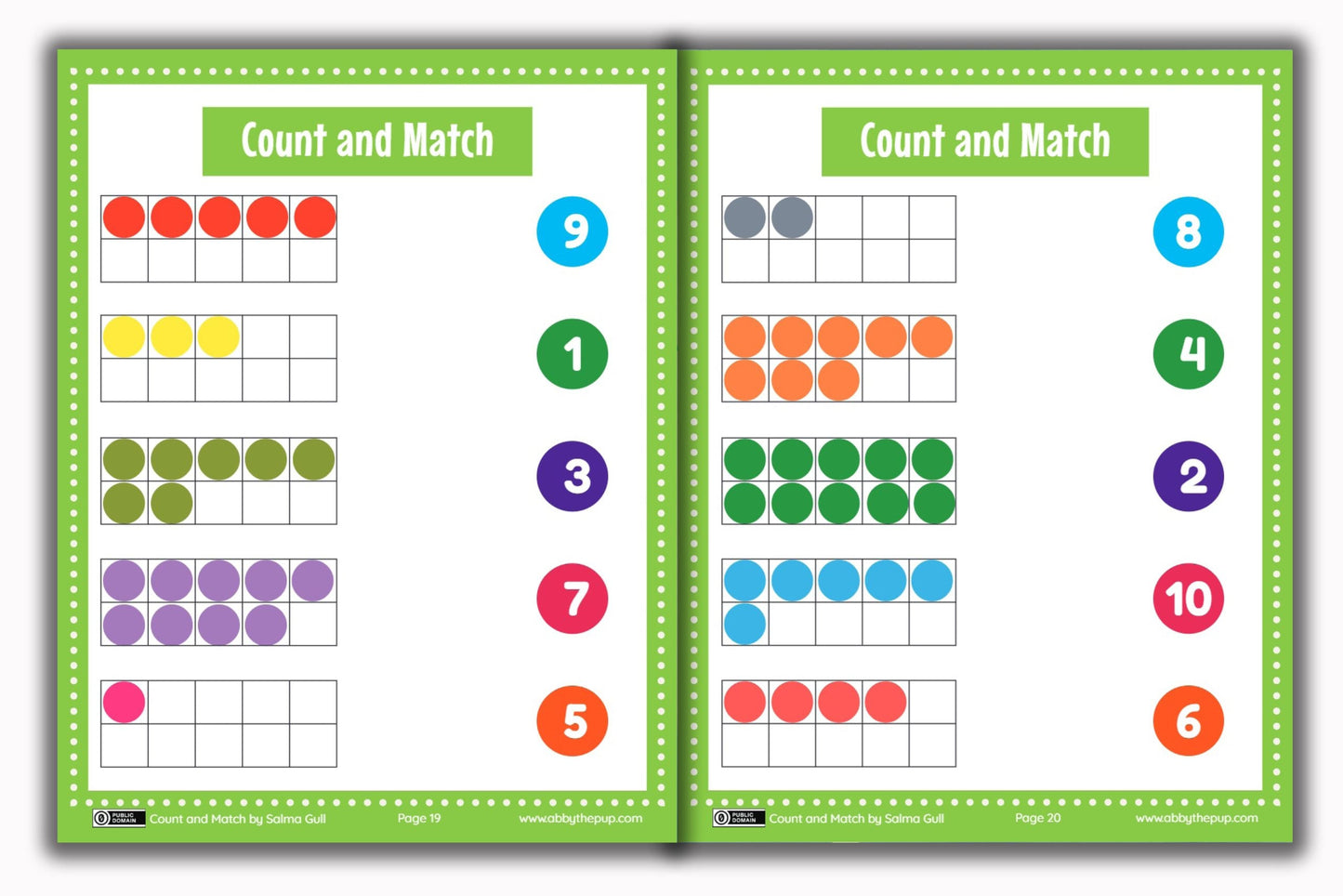 Activity Books Combo 11 - Circle The Shapes, Count And Match, Cut And Paste, Match Letters, Math Fun