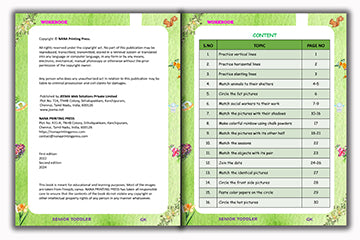 Senior Toddler - Exploring our World Workbook (Pre KG)