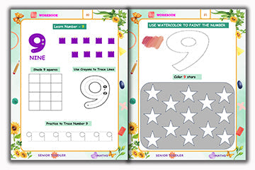 Senior Toddler - Maths Workbook (Pre KG)