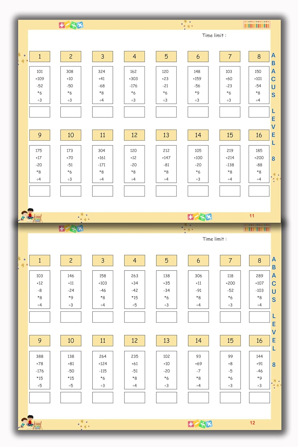 Abacus Book - Level 8