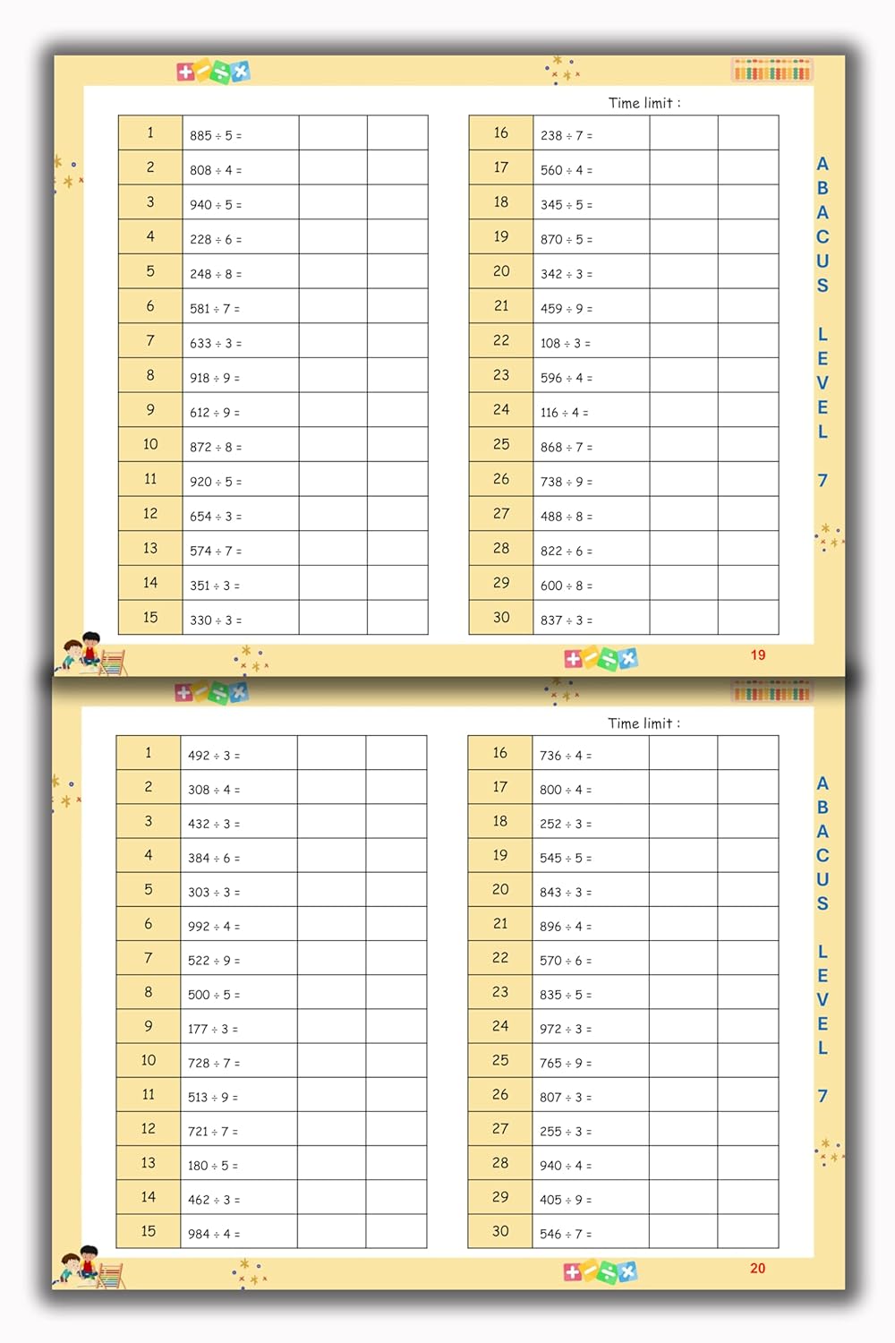 Abacus Book - Level 7