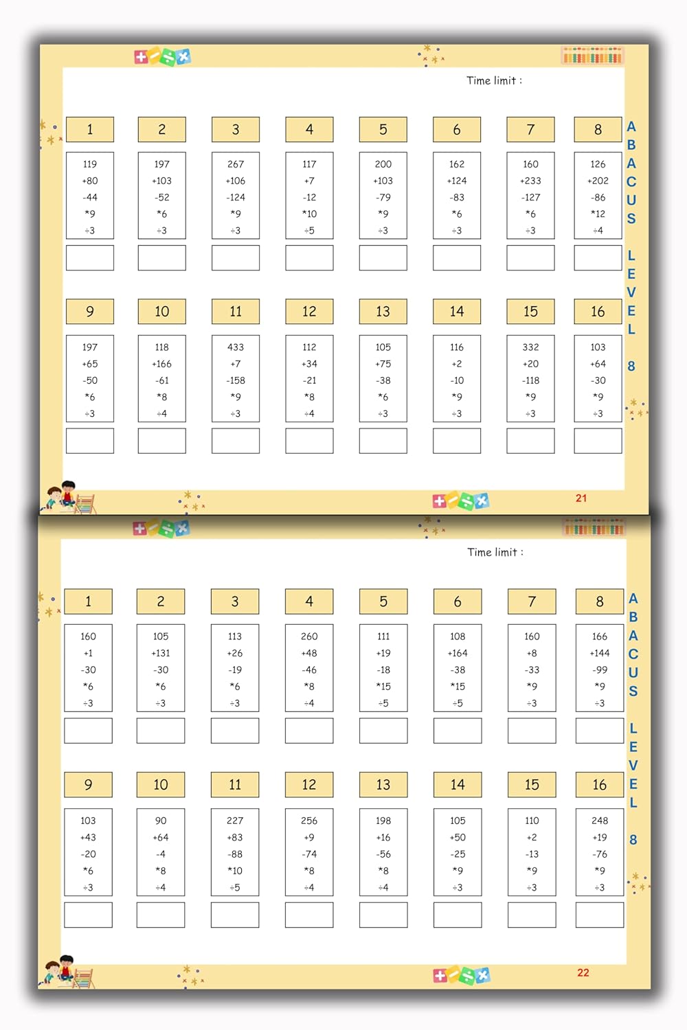 Abacus Book - Level 8