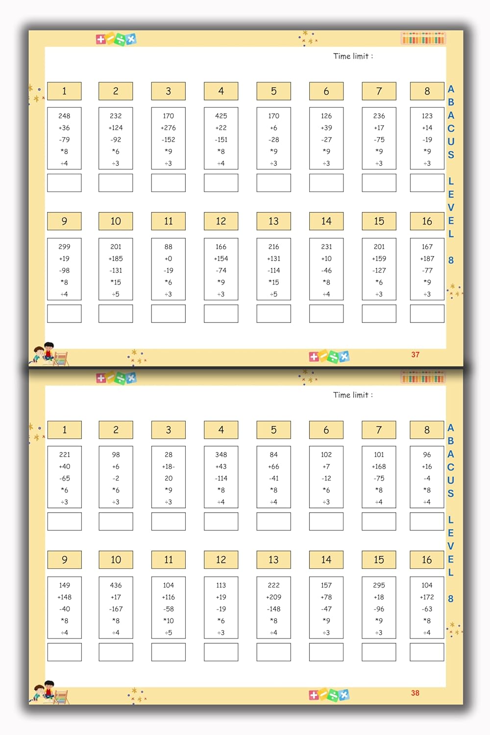 Abacus Book - Level 8