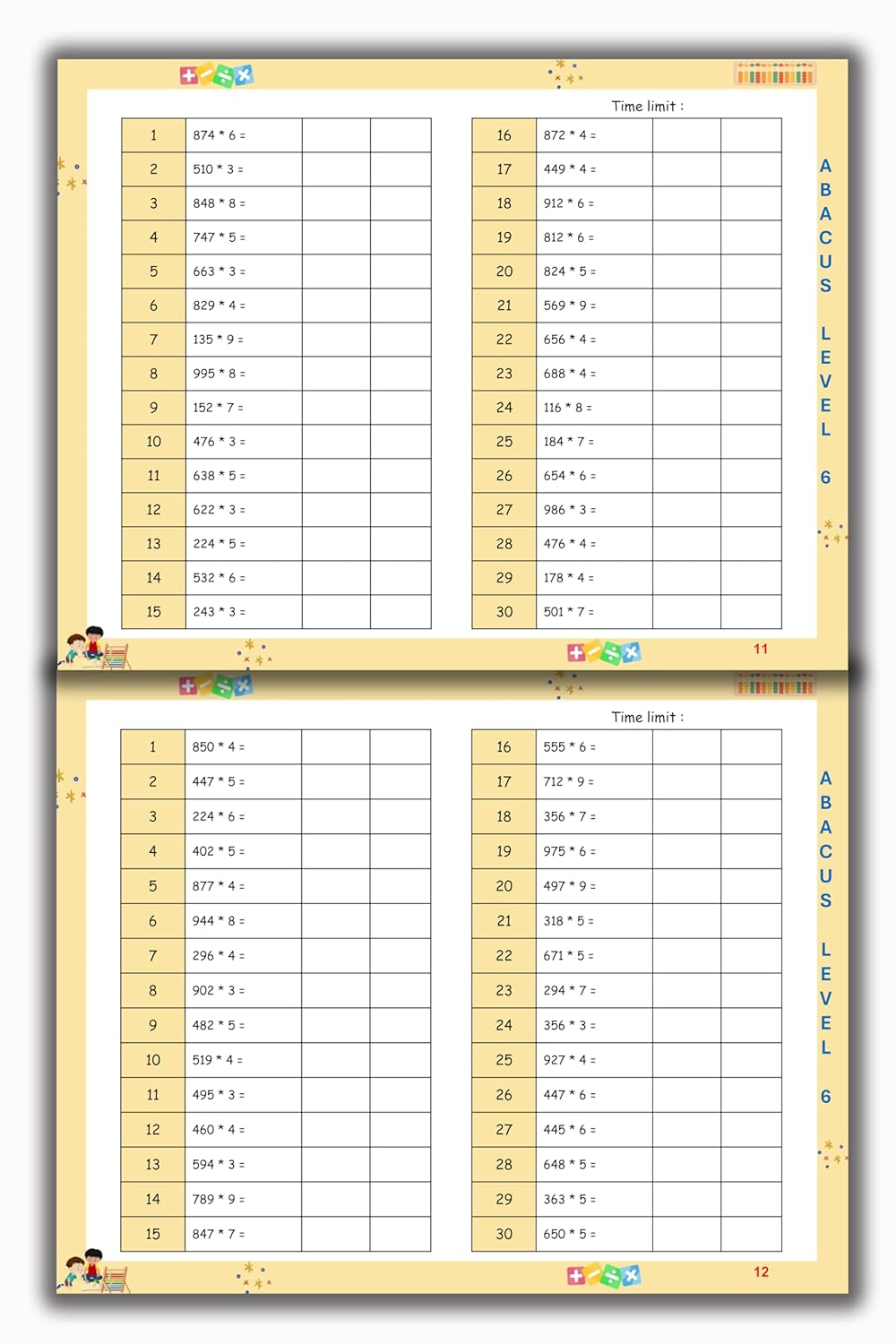 Abacus Book - Level 6