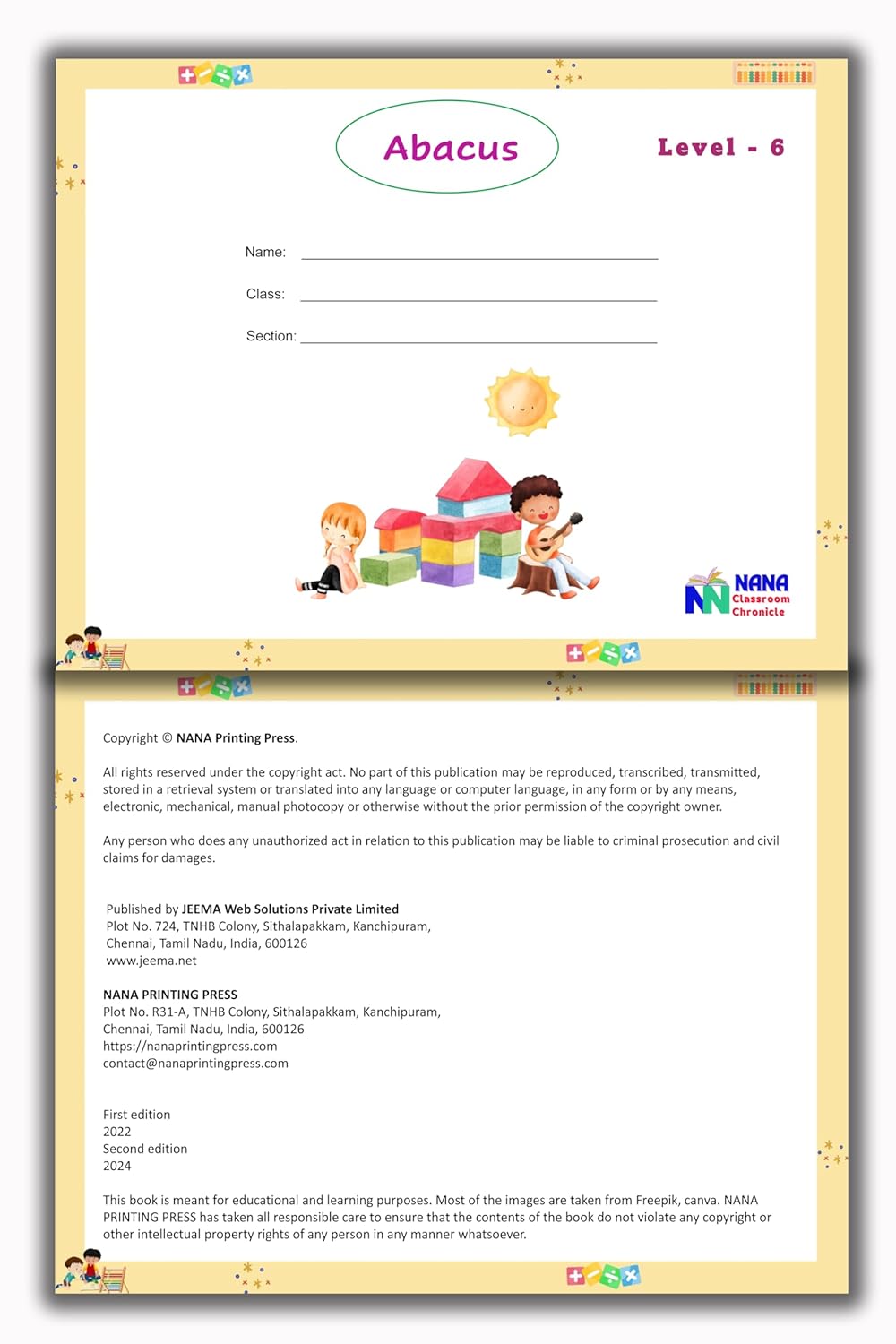 Abacus Book - Level 6