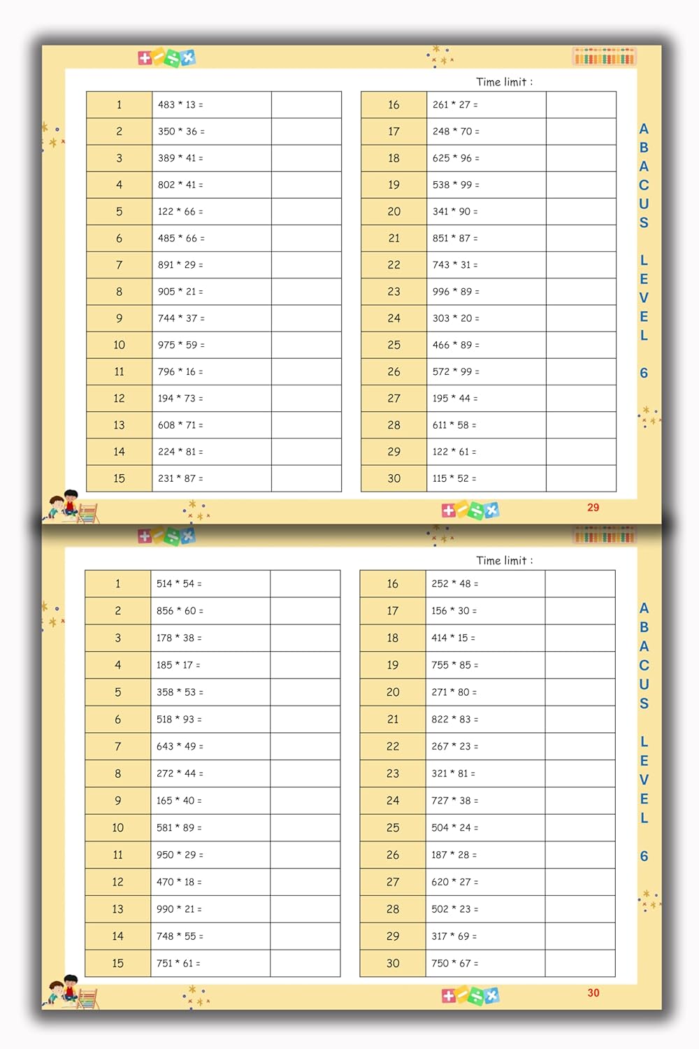 Abacus Book - Level 6