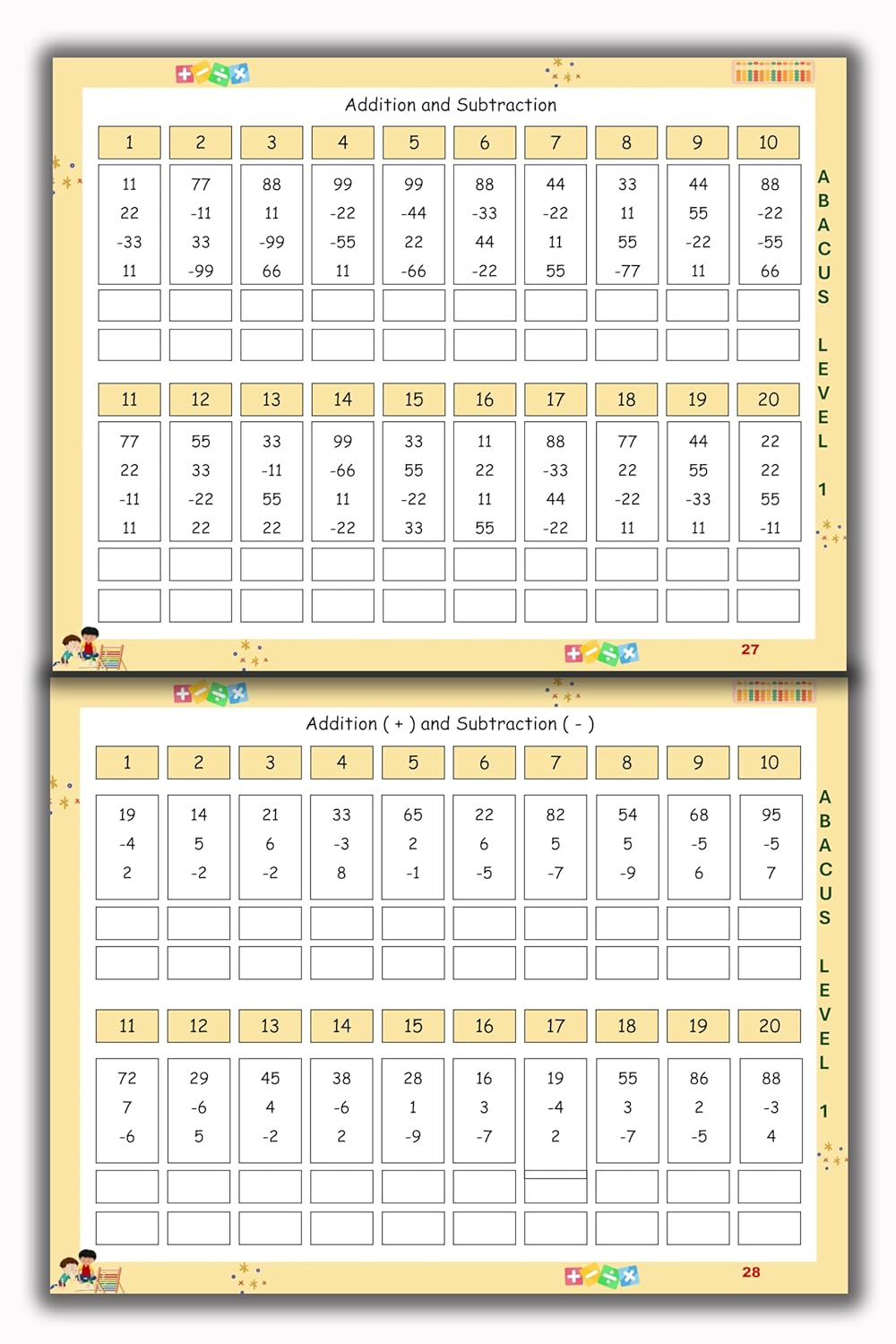 Abacus Book - Level 1