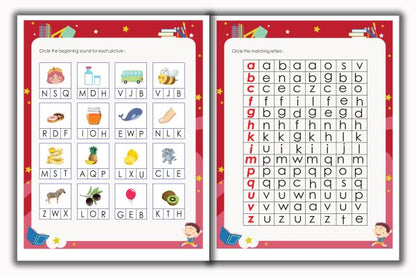 Activity Books Combo  9 - Alphabet Activities, Coloring For Fun, Counting, How Many, Missing Numbers
