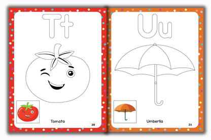 Activity Books Combo 4 - Alphabet Coloring, Number Activities, Number Coloring, Sizes, Things That Go Together
