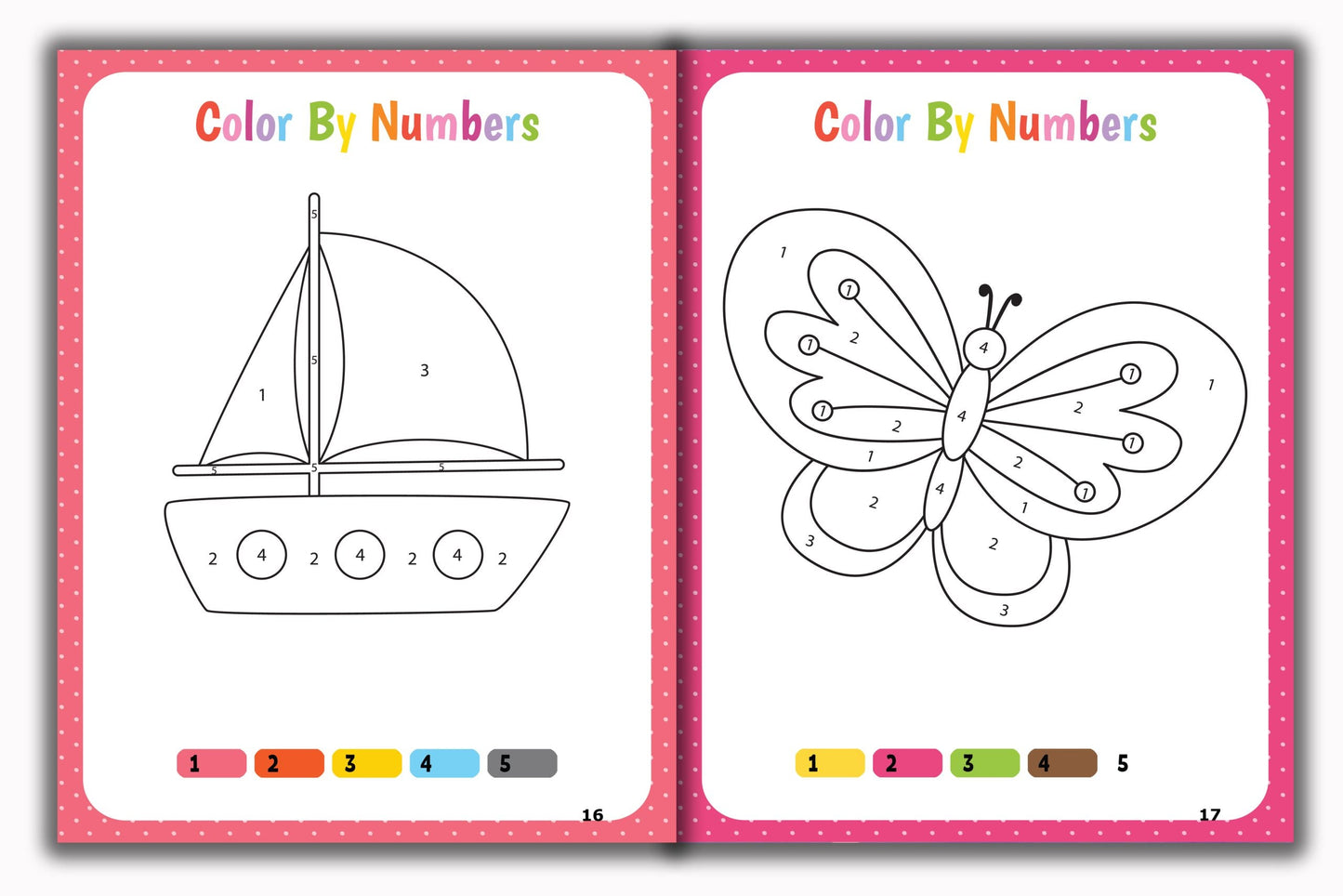 Activity Books Combo 8 - Color By Numbers, Matching Worksheets, Measuring Things, Missing Letters, Weather