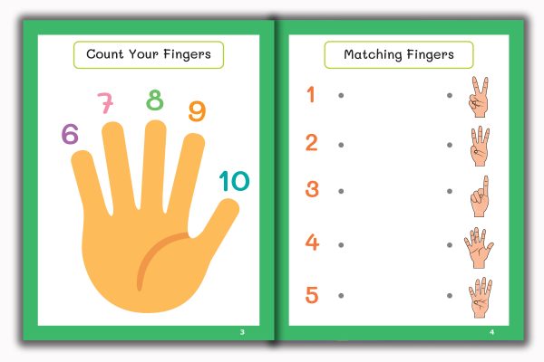 Activity Books Combo  9 - Alphabet Activities, Coloring For Fun, Counting, How Many, Missing Numbers