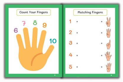 Activity Books Combo  9 - Alphabet Activities, Coloring For Fun, Counting, How Many, Missing Numbers