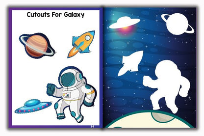 Activity Books Combo 11 - Circle The Shapes, Count And Match, Cut And Paste, Match Letters, Math Fun