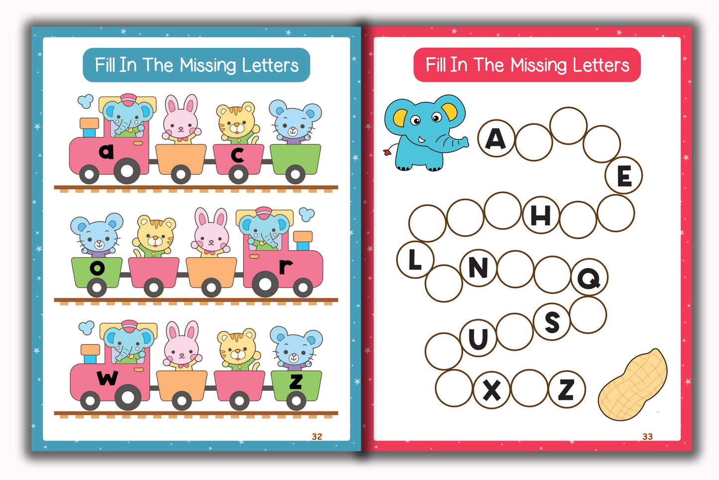 Activity Books Combo 7 - Dinosaur Math Activities, Fill In Missing Letters, Opposites, Shapes, Spot The Differences