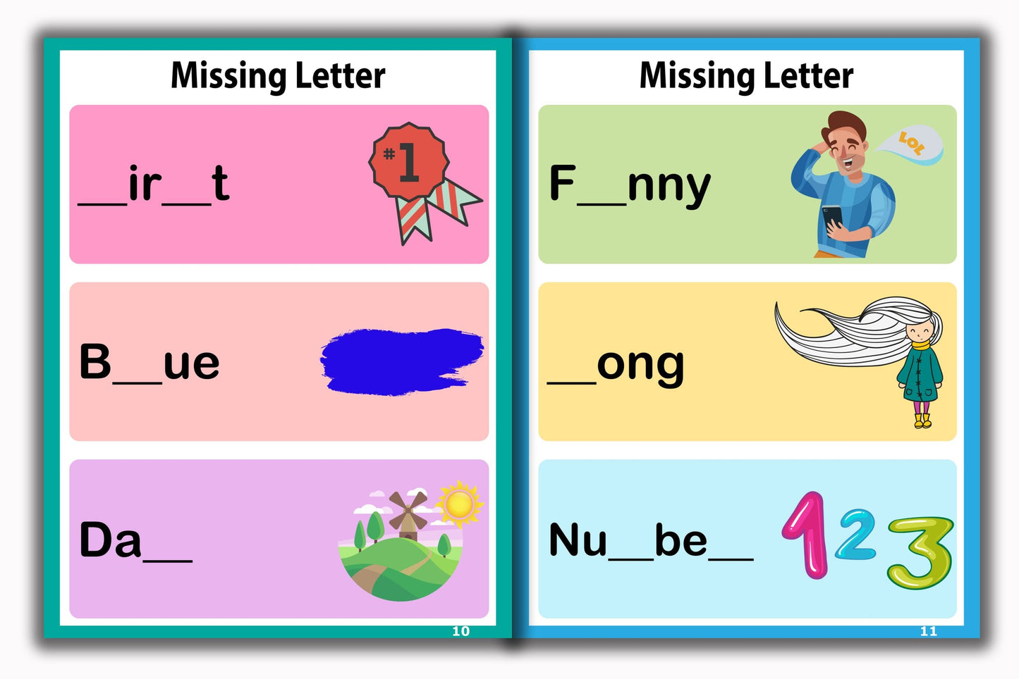 Activity Books Combo 8 - Color By Numbers, Matching Worksheets, Measuring Things, Missing Letters, Weather