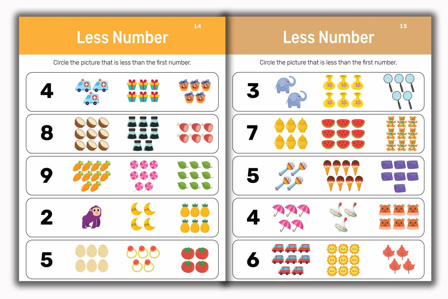 Activity Books Combo 13 - Beginning Sounds, Cursive Alphabet Trace And Write, Number (1-100), Same Less More, Trace The Path